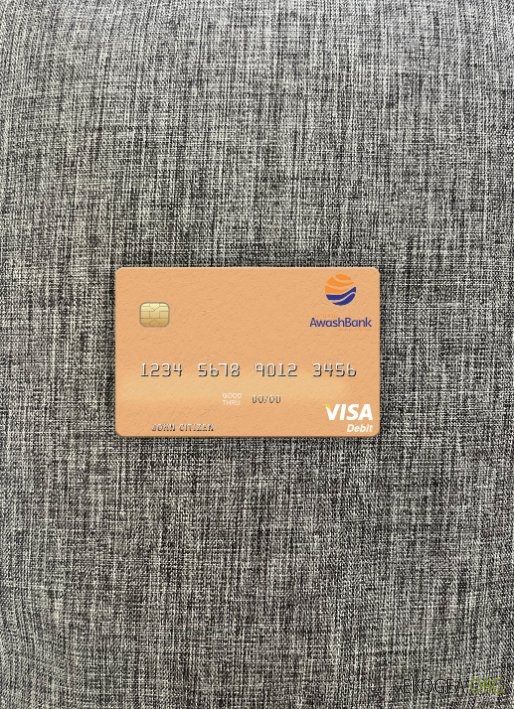 L'Éthiopie Awash International Bank carte de débit visa photolook ,